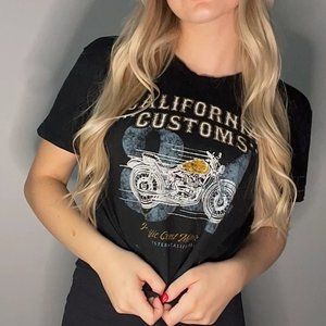 Motor Cycle cropped shirt